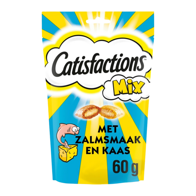 Catisfactions Kattensnack Zalm/Kaas - 60 gr
