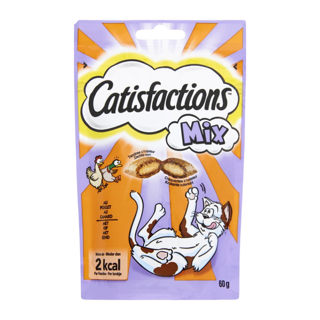 Catisfactions Kattensnack Kip/Eend - 60 gr