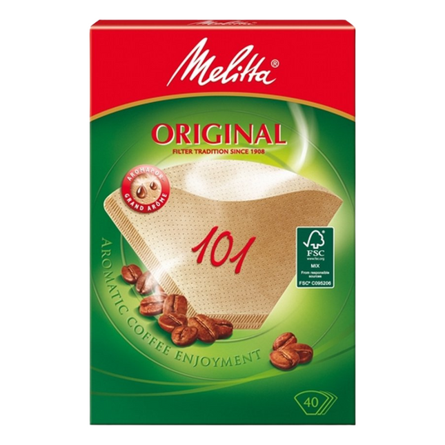 Melitta Koffiefilters 101 Bruin - 40 stuks