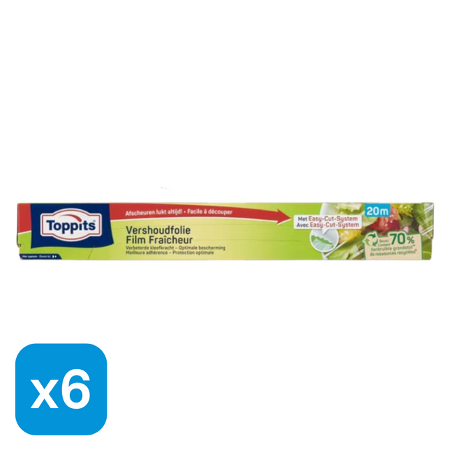 6x Toppits Vershoudfolie - 20 m