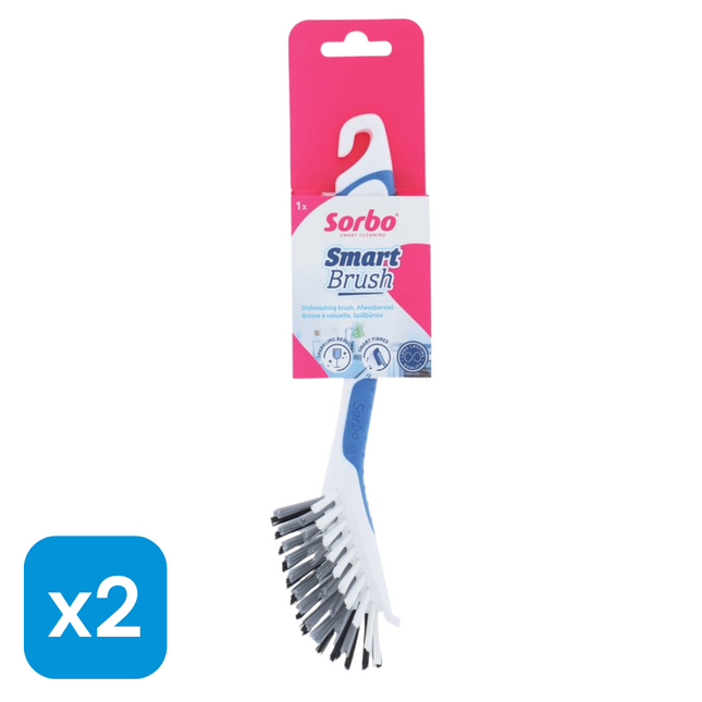 2x Sorbo Afwasborstel Smartbrush Blauw
