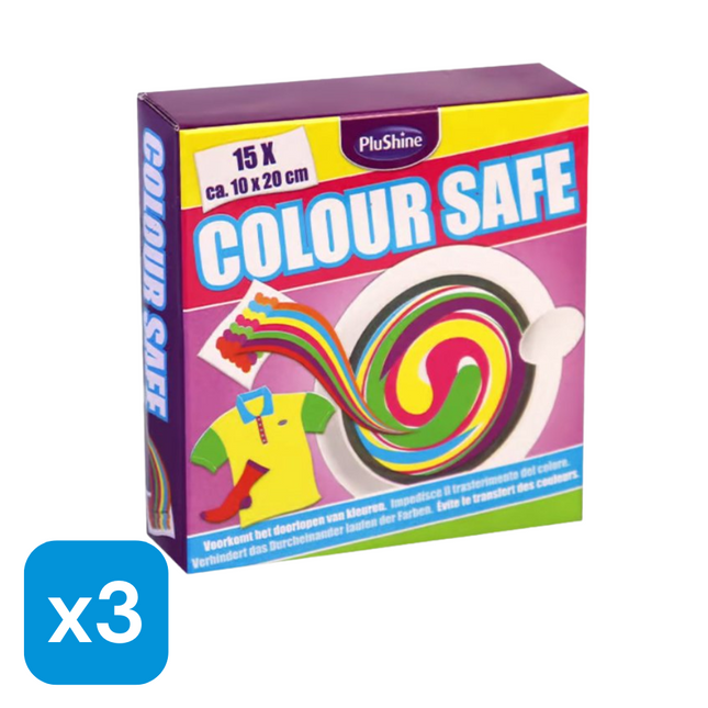 3x Colour Safe Wasmachinedoekjes - 15 stuks