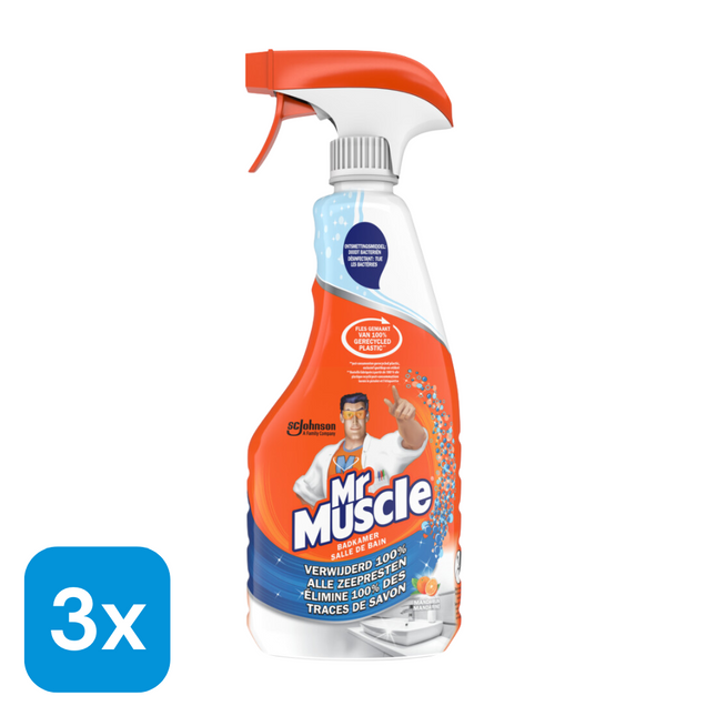 3x Mr. Muscle Badkamerreiniger Spray - 500 ml