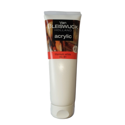 Van Bleiswijck Acrylverf Titanium Wit - 250 ml