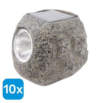 10x Solar Buiten Ledlamp - 10x12 cm