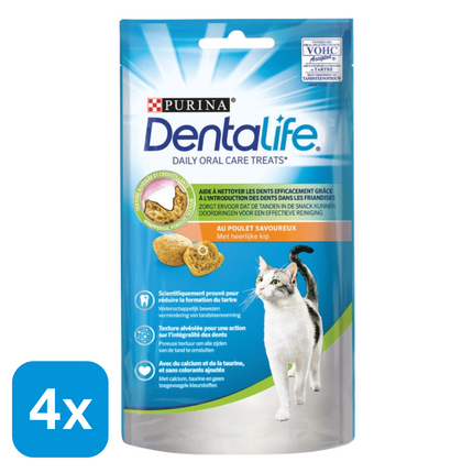 4x Purina Dentalife Kip - 40 gr