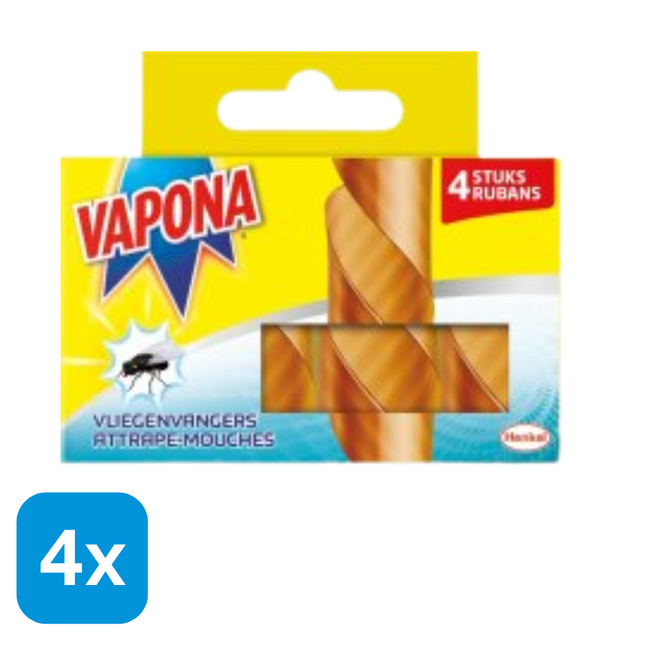 4x Vapona Vliegenvangers - 4 stuks