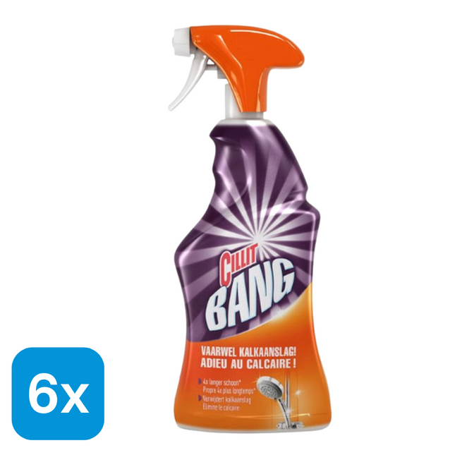 6x Cillit Bang Badkamerreiniger Spray - 750 ml