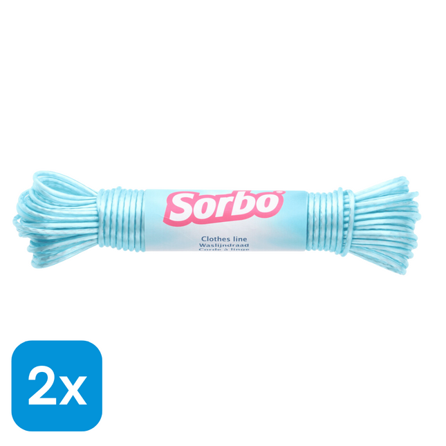 2x Sorbo Waslijndraad - 20 m