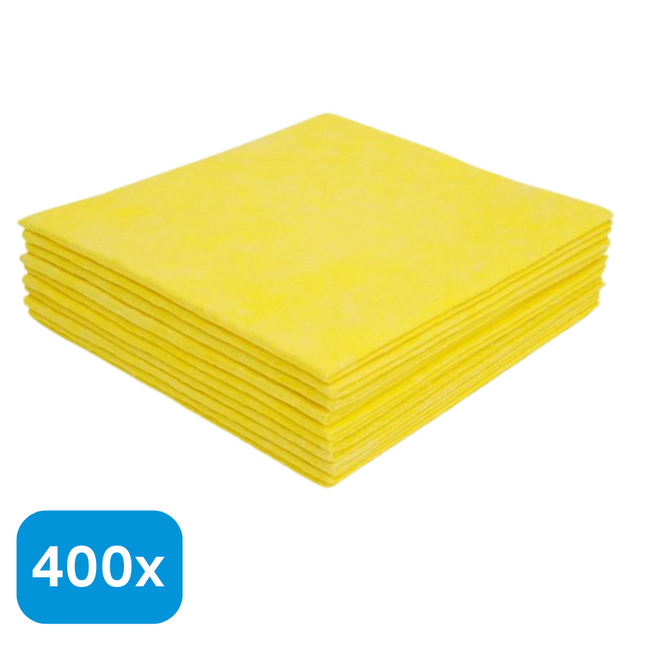 400x Huishouddoekjes Geel
