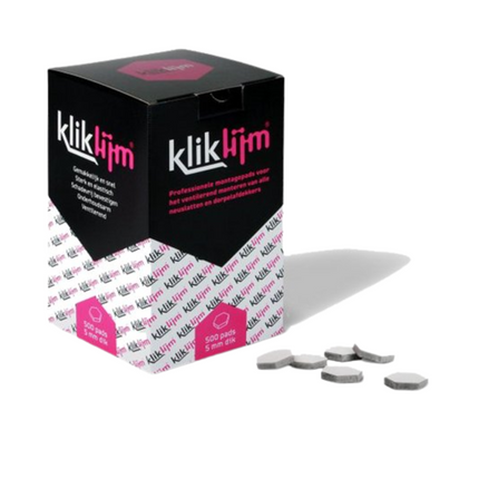 Kliklijm Montagepads - 500 stuks