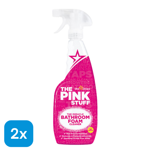 2x The Pink Stuff Badkamerreiniger - 750 ml
