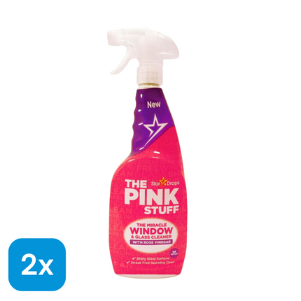 2x The Pink Stuff Raam- en Glasreiniger - 750 ml