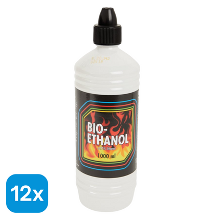 12x Bio-ethanol - 1 liter