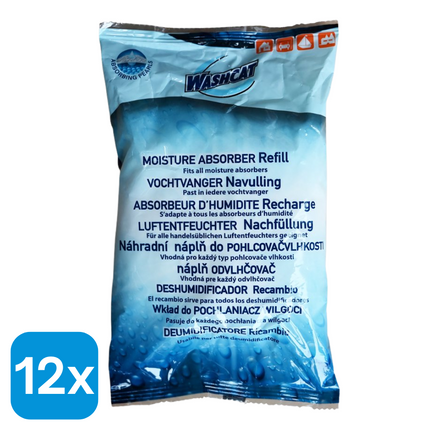 12x Washcat Vochtvanger Navulling - 450 gr