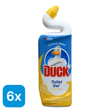 6x Duck Toiletreiniger Citroen - 750 ml