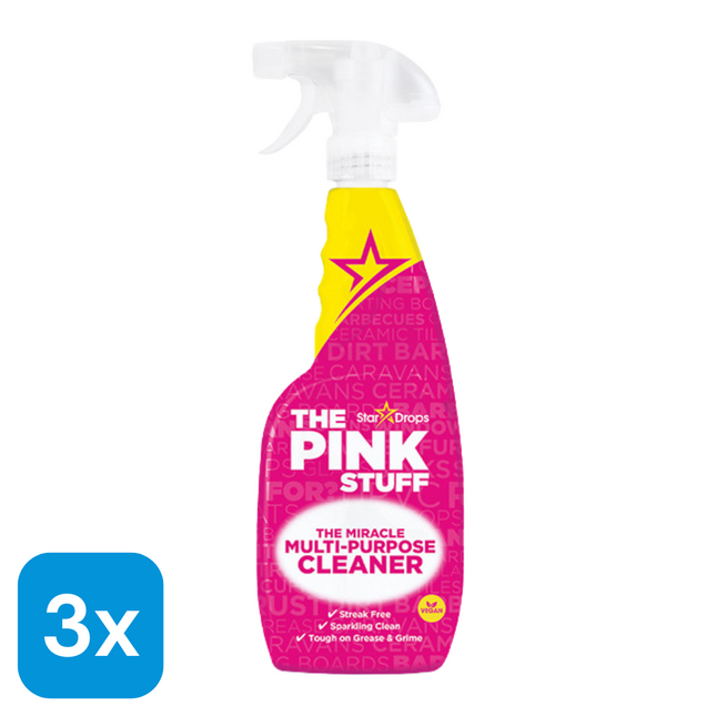 3x The Pink Stuff Allesreiniger - 750 ml