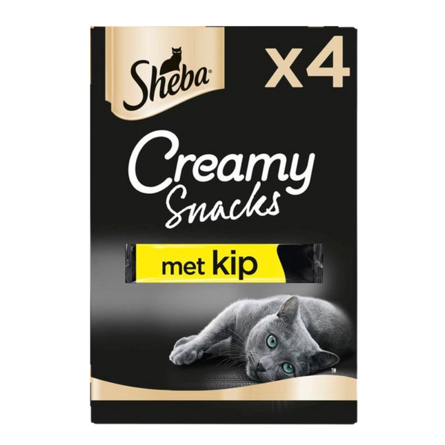 Sheba Creamy Kattensnack Kip - 4 stuks