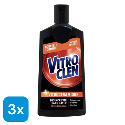 3x Vitroclen Keramische Reiniger - 200 ml