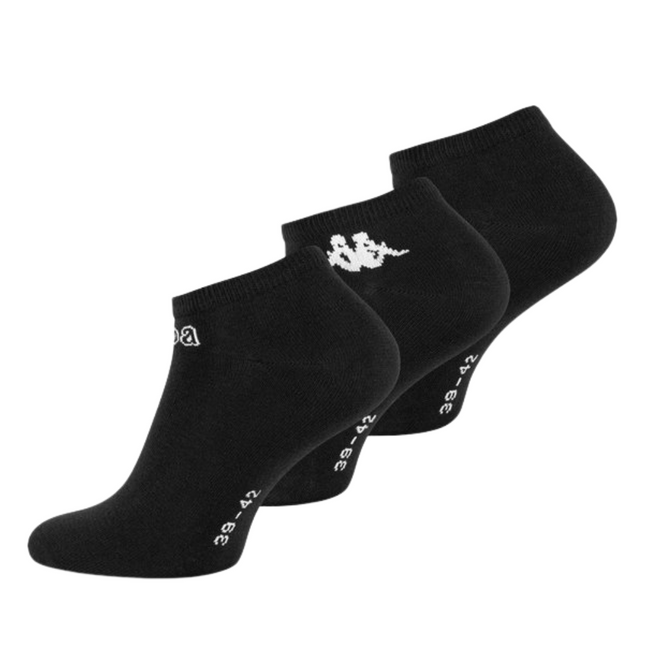 Kappa Sneakersokken Zwart Maat 39-42 - 3 paar