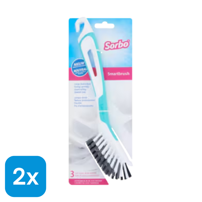 2x Sorbo Afwasborstel Smartbrush Groen