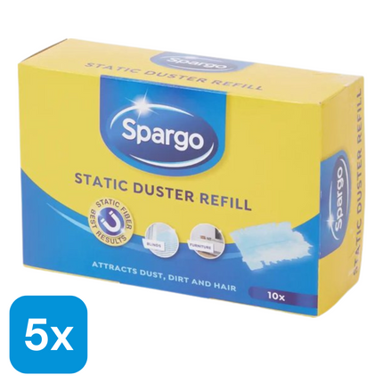 5x Spargo Navul Stofdoekjes - 10 stuks
