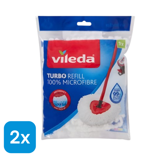 2x Vileda Vervangingsmop