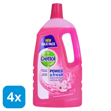 4x Dettol Allesreiniger Kersenbloesem - 1 liter