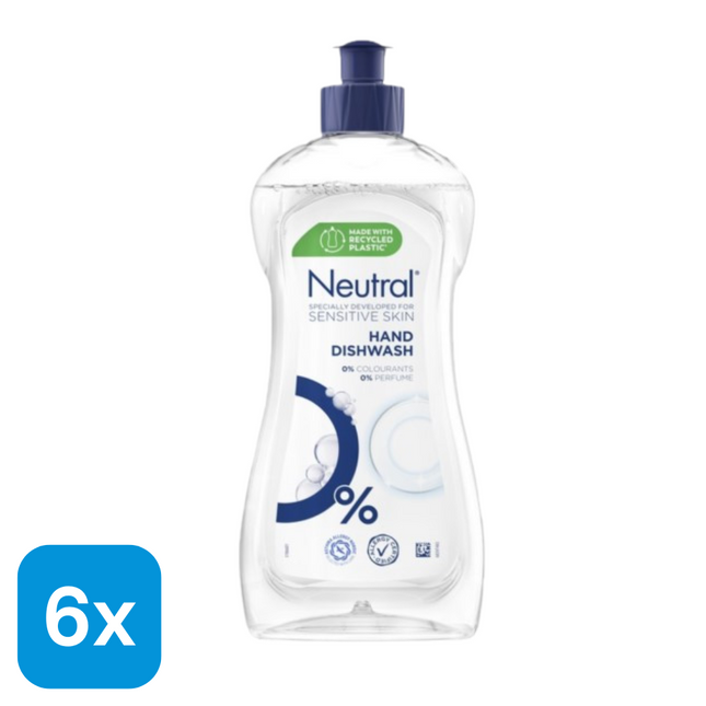 6x Neutral Afwasmiddel - 500 ml