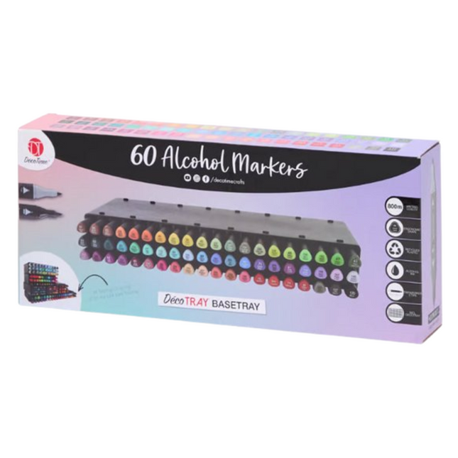 Decotime Alcohol Markers - 60 stuks