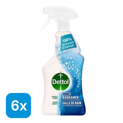 6x Dettol Power Badkamerreiniger Spray - 750 ml