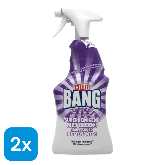 2x Cillit Bang Bleek & Hygiëne Spray - 750 ml