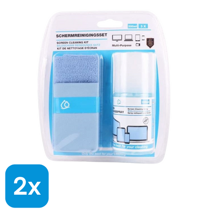 2x Grundig Schermreinigingsset 3-delig