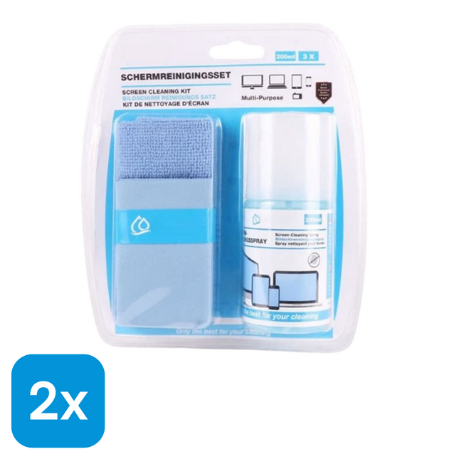 2x Grundig Schermreinigingsset 3-delig