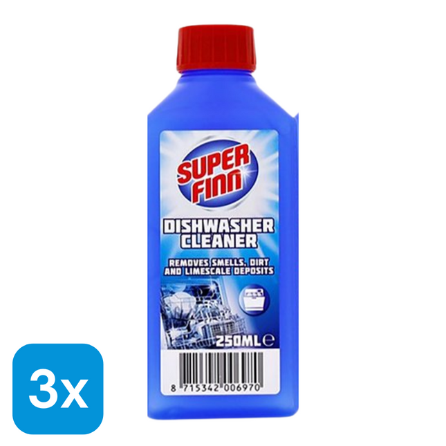 3x Superfinn Vaatwasmachinereiniger - 250 ml