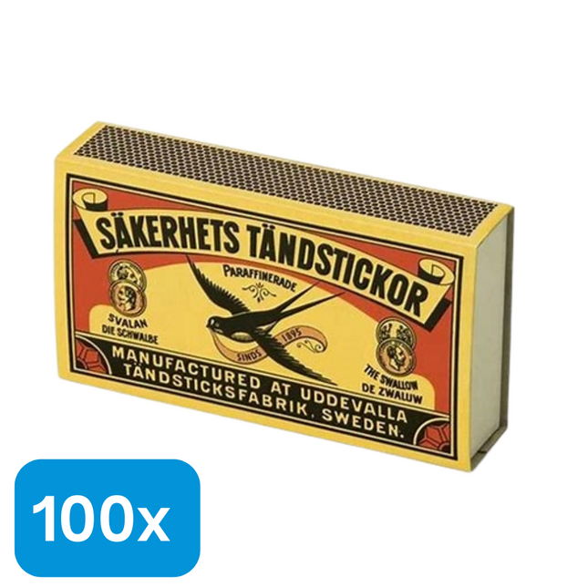 100x Zwaluw Lucifers Klein