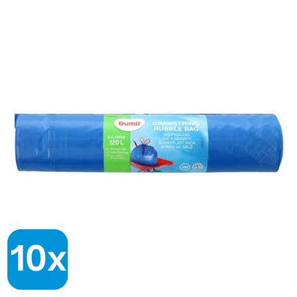 10x Dumil Vuilniszakken 120L - 10 stuks