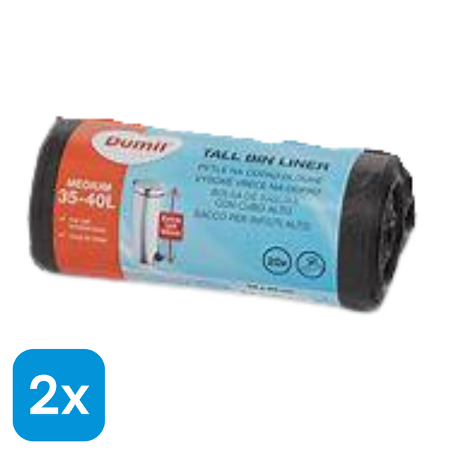 2x Dumil Vuilniszakken 35-40L - 20 stuks