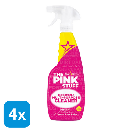 4x The Pink Stuff Allesreiniger - 750 ml
