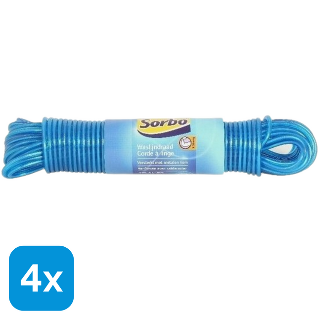 4x Sorbo Waslijndraad - 20 m