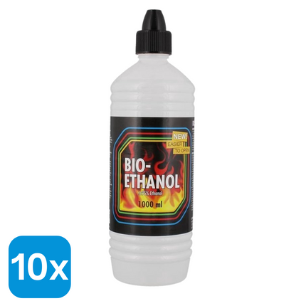10x Bio-ethanol - 1 liter