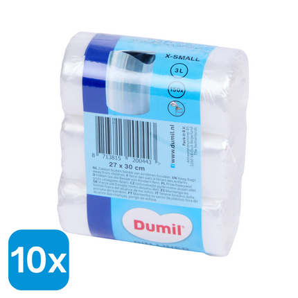 10x Dumil Afvalzakken 3L - 150 stuks