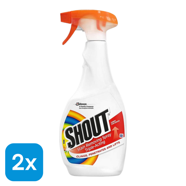 2x Shout Vlekkenoplosser Spray - 500 ml