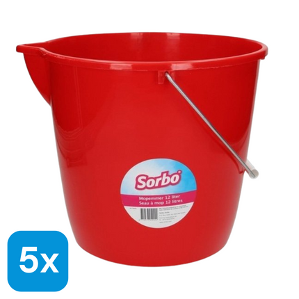 5x Sorbo Emmer Rood - 12 liter