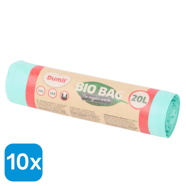 10x Dumil Bio Afvalzakken 20L - 10 stuks