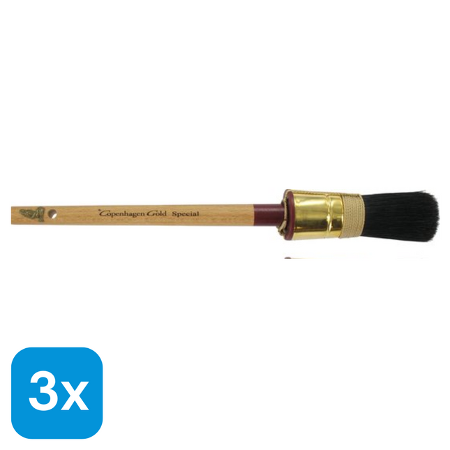 3x Copenhagen Gold Schilderkwast Maat 16