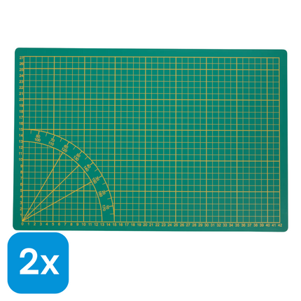 2x Snijmat A3 Groen
