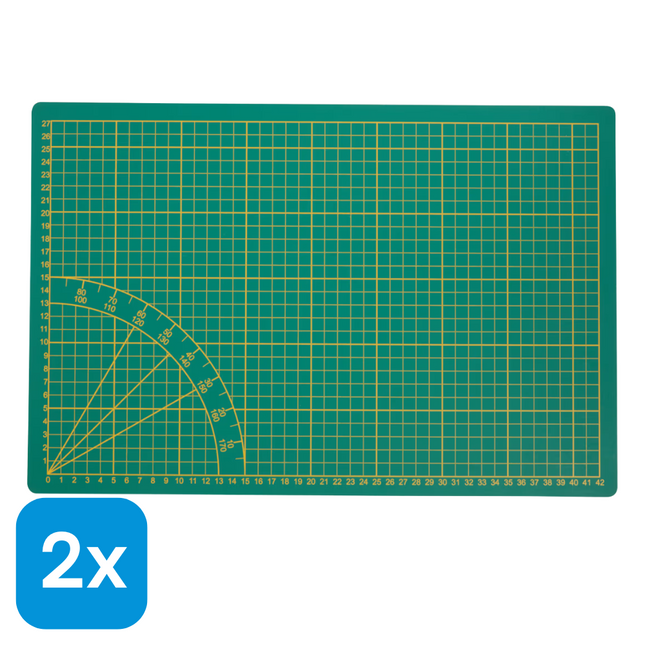 2x Snijmat A3 Groen