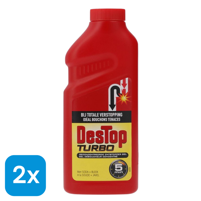 2x Destop Turbo Ontstopper - 1 liter