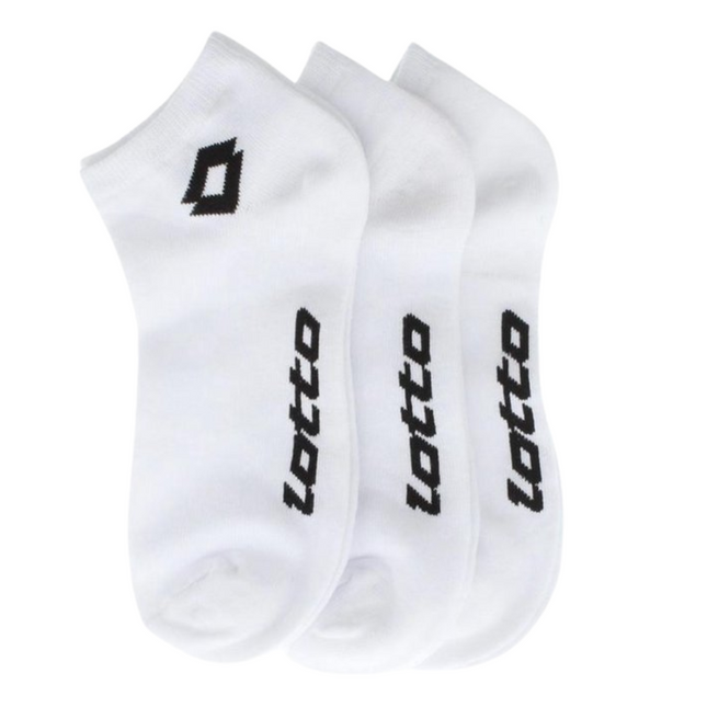 Lotto Sneakersokken Wit Maat 35-38 - 3 paar